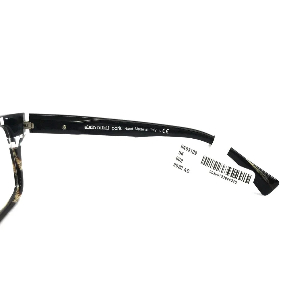 Alain Mikli Eyeglasses Frames Claudien A03109 002 Bronze Horn Noir 54-17-145